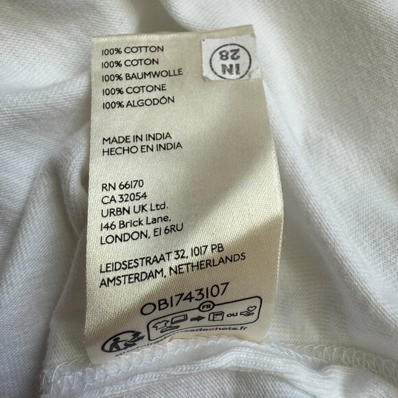 Free People Table for Two Tee T-Shirt Women's Small White Lace Crochet Boho NWOT - Picture 14 of 14